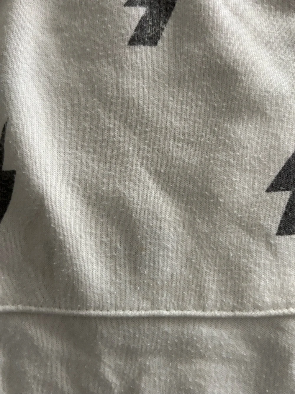 2T Kids Cream Lightning Print Hoodie and Dinosaur Hoodie